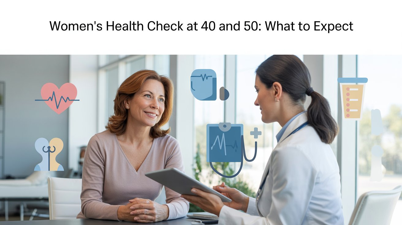 Women's Health Check at 40 and 50: What to Expect